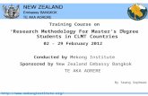Http:// Training Course on “ Research Methodology For Master’s Degree Students in CLMT Countries” 02 - 29 February 2012 Conducted.