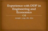 Joseph Ling Zhi Bin.   Why do DDP?  Workload  Problems encountered  Advantages and disadvantages of DDP  Why I enjoyed and regretted doing DDP