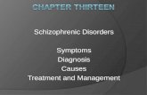 Schizophrenic Disorders Symptoms Diagnosis Causes Treatment and Management.