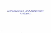 . 1 Transportation and Assignment Problems. . 2 Applications Physical analog of nodes Physical analog of arcs Flow Communication systems phone exchanges,