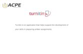 Turnitin is an application that helps support the development of your skills in preparing written assignments.