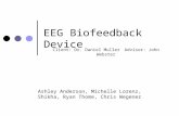 EEG Biofeedback Device Ashley Anderson, Michelle Lorenz, Shikha, Ryan Thome, Chris Wegener Client: Dr. Daniel MullerAdvisor: John Webster.