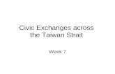 Civic Exchanges across the Taiwan Strait Week 7. Week 7: Teaching Outline Development of Civic Exchange Asymmetric Economic Relations Political Impact.