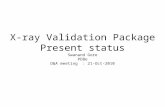 X-ray Validation Package Present status Swanand Gore PDBe D&A meeting : 21-Oct-2010.