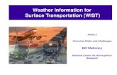 Weather Information for Surface Transportation (WIST) Panel 3 Technical Risks and Challenges Bill Mahoney National Center for Atmospheric Research.