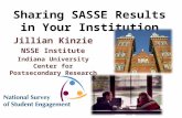 Sharing SASSE Results in Your Institution Jillian Kinzie NSSE Institute Indiana University Center for Postsecondary Research.