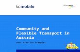 Community and Flexible Transport in Austria Best Practice Examples.