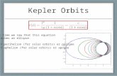 Kepler Orbits Last time we saw that this equation describes an ellipse. r min = perihelion (for solar orbits) or perigee r max = aphelion (for solar orbits)