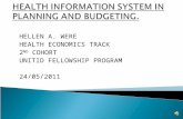 HELLEN A. WERE HEALTH ECONOMICS TRACK 2 ND COHORT UNITID FELLOWSHIP PROGRAM 24/05/2011.