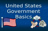 United States Government Basics. Legislative Branch Bicameral Legislature Congress Senate House of Representatives.