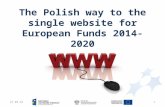 2015-10-211 The Polish way to the single website for European Funds 2014-2020.
