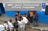 1 UNDP Junior Professional Officer Programme UNDP Regional Workshop March 2007.