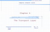Fall 2005 By: H. Veisi Computer networks course Olum-fonoon Babol Chapter 6 The Transport Layer.