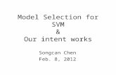 Model Selection for SVM & Our intent works Songcan Chen Feb. 8, 2012.