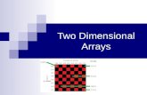 Two Dimensional Arrays. Two-dimensional Arrays Declaration: int matrix[4][11]; 4 x 11 rows columns 0 1 2 3 01 23 45 67 89 10.