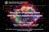 Institut d’Astronomie et d’Astrophysique Université Libre de Bruxelles Structure of neutron stars with unified equations of state Anthea F. FANTINA Nicolas.