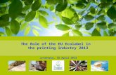 The Role of the EU Ecolabel in the printing industry 2013 Jyvaskyla, 18 April 2013.