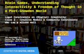 Brain Games, Understanding Interactivity & Freedom of Thought in a Post-Snowden World Legal Constraints on (Digital) Creativity Class 2 – Creative Models.