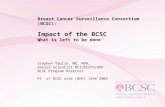 Breast Cancer Surveillance Consortium (BCSC): Impact of the BCSC What is left to be done Stephen Taplin, MD, MPH, Senior Scientist NCI/DCCPS/ARP BCSC Program.