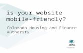 Is your website mobile-friendly? Colorado Housing and Finance Authority.
