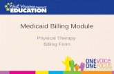 Medicaid Billing Module Physical Therapy Billing Form.