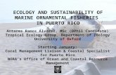 ECOLOGY AND SUSTAINABILITY OF MARINE ORNAMENTAL FISHERIES IN PUERTO RICO Antares Ramos Álvarez, MSc (DPhil Candidate) Tropical Ecology Group, Department.