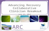 ARC Advancing Recovery Collaborative Clinician Breakout June 24, 2014.