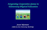 Integrating Cooperative Games in Elementary Physical Education Susan Neumann California State University, Northridge.