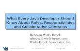 1 Wirfs-Brock   2000 Rebecca Wirfs-Brock rebecca@wirfs-brock.com Wirfs-Brock Associates, Inc. What Every Java Developer