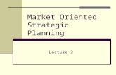 Market Oriented Strategic Planning Lecture 3. Learning Objectives How is Strategic Planning Carried out at Corporate and Division Levels How is Planning.