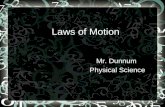 Laws of Motion Mr. Dunnum Physical Science. Key terms Motion Speed Average Speed Instantaneous Speed Velocity Acceleration.