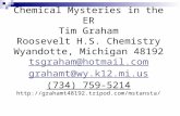 Chemical Mysteries in the ER Tim Graham Roosevelt H.S. Chemistry Wyandotte, Michigan 48192 tsgraham@hotmail.com grahamt@wy.k12.mi.us (734) 759-5214