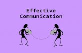 Effective Communication. Communication is defined as the transmission of information, thought, or feeling so that it is satisfactorily received or understood.