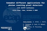 Somewhat different applications for photon counting pixel detectors 11th ICATPP Conference Villa Olmo, Como, October 9 2009 Thilo Michel, G. Anton, J.