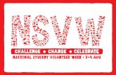 1. National event to CHALLENGE and CELEBRATE young people creating CHANGE through volunteering. 2. Changing volunteering so that it becomes more creative.