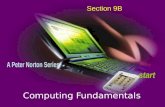 Computing Fundamentals Section 9B. home Spreadsheet Software An application for entering, calculating, manipulating and analyzing sets of numbers.