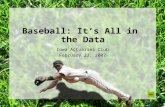 Baseball: It’s All in the Data Iowa Actuaries Club February 23, 2007.