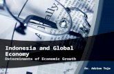 Indonesia and Global Economy Determinants of Economic Growth Dr. Adrian Teja.
