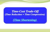 Time-Cost Trade-Off (Time Reduction = Time Compression) (Time Shortening) Time-Cost Trade-Off (Time Reduction = Time Compression) (Time Shortening)