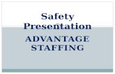 ADVANTAGE STAFFING Safety Presentation. Fall Protection Options Advantage Safety Presentation Personal Fall Arrest System (PFAS) Guardrails Safety Net.