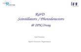 R&D Scintillators / Photodetectors @ IPN Orsay Joël Pouthas R&D Detector Department.
