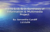 MTTS 1, 2, & 3: Synthesis of Information & Multimedia Project By: Samantha Cundiff 12/15/09.