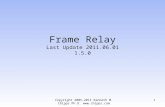 Copyright 2005-2011 Kenneth M. Chipps Ph.D.  Frame Relay Last Update 2011.06.01 1.5.0 1.