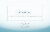 Estonia: A Study of Intercultural Communication Issues By: Cierra Wallace Jeff Cobb Susan Calhoun Jennifer Rimer.