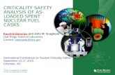 ORNL is managed by UT-Battelle for the US Department of Energy CRITICALITY SAFETY ANALYSIS OF AS-LOADED SPENT NUCLEAR FUEL CASKS Kaushik Banerjee and John.