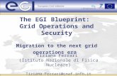 The EGI Blueprint: Grid Operations and Security Migration to the next grid operations era Tiziana Ferrari (Istituto Nazionale di Fisica Nucleare) Tiziana.Ferrari@cnaf.infn.it.