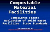 Compostable Material Facilities Compliance First: Evaluation of Solid Waste Facilities’ State Standards Training Provided By: California Integrated Waste.