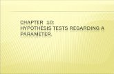 Hypothesis Testing is a procedure, based on sampling data and probability, used to test statements regarding a characteristic of one or more populations.