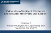 Principles of Incident Response and Disaster Recovery, 2nd Edition Chapter 6 Incident Response: Organizing and Preparing the CSIRT.
