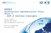 GEOSS Architecture Implementation Pilot, Phase 3 - AIP-3 Initial Concepts - Hervé Caumont George Percivall Open Geospatial Consortium GEO Task AR-09-01b.